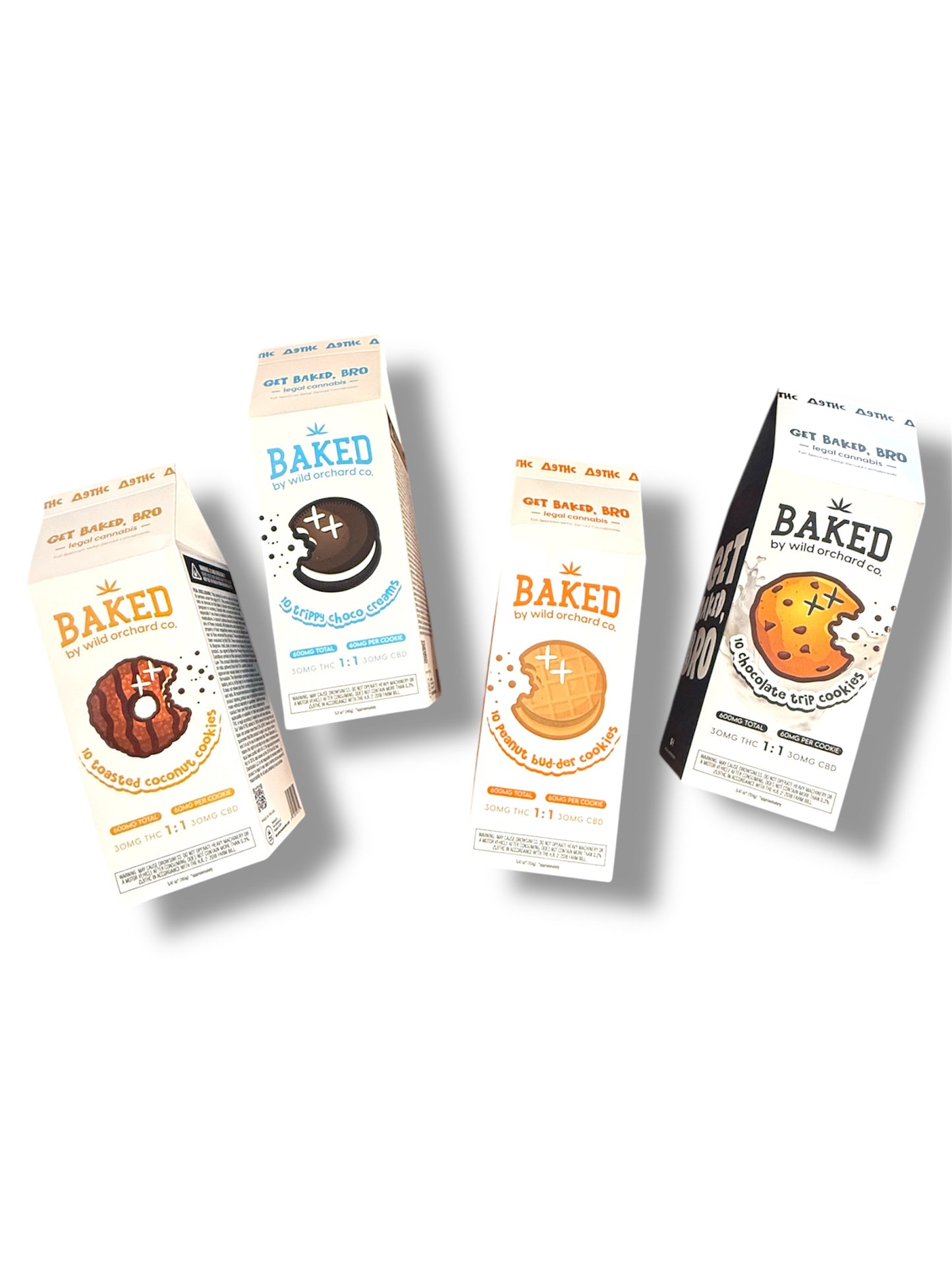 BAKED Cookies 30MG THC 1:1 30MG CBD 60MG/Cookie