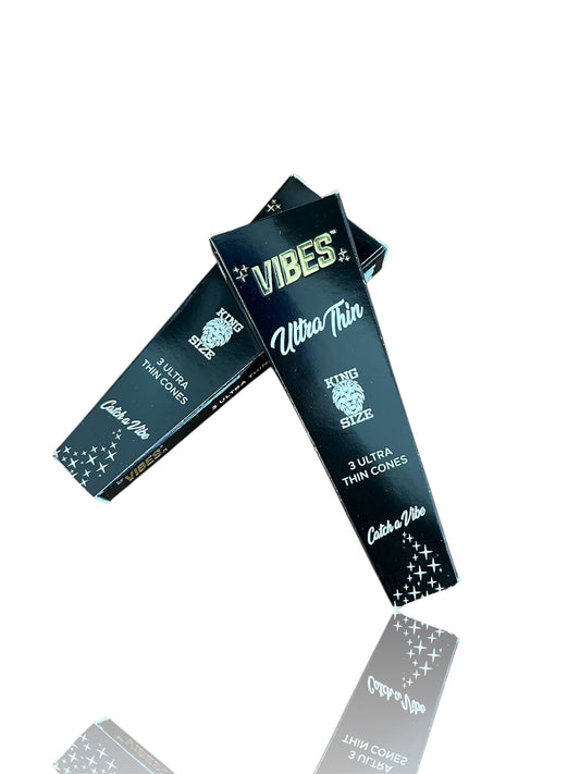 VIBES Ultra-Thin Cones (KING SIZE) - 3 Pack