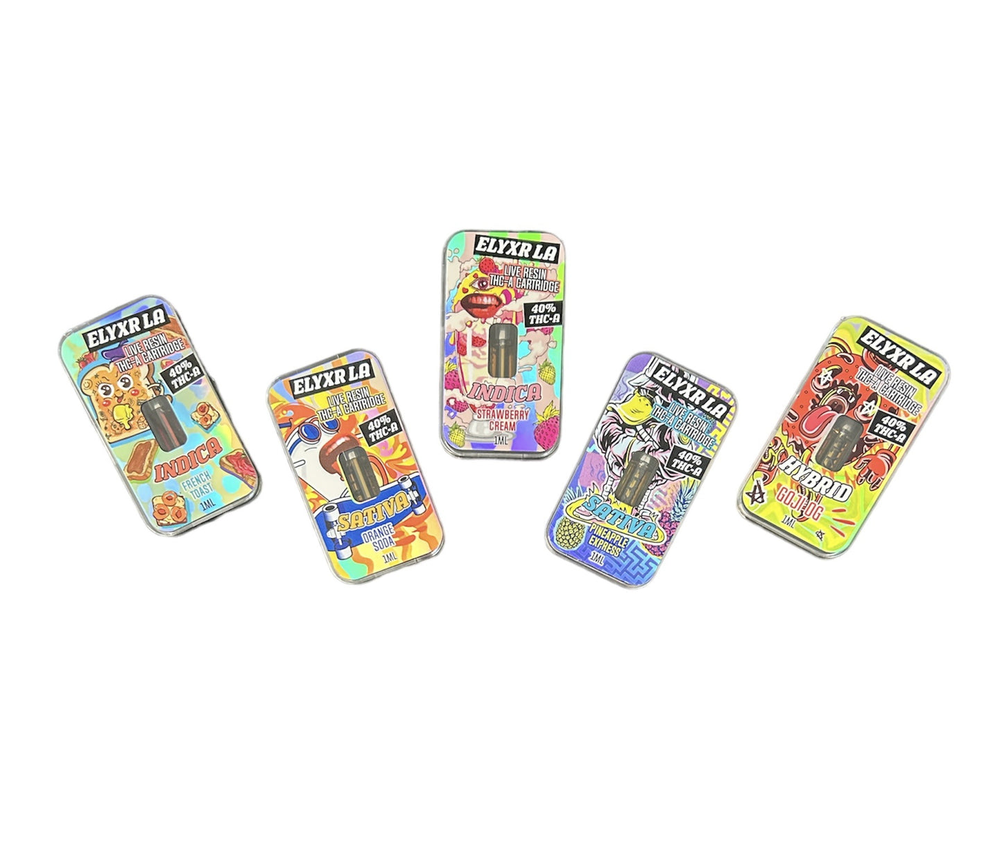 ⚠️VAPES NOT AVAILABLE UNTIL FURTHER NOTICE. —Elyxr 1G 40% THCa Cartridge (Live Resin)