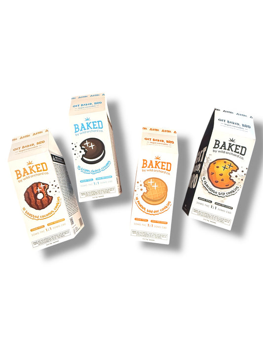 BAKED Cookies 30MG THC 1:1 30MG CBD 60MG/Cookie