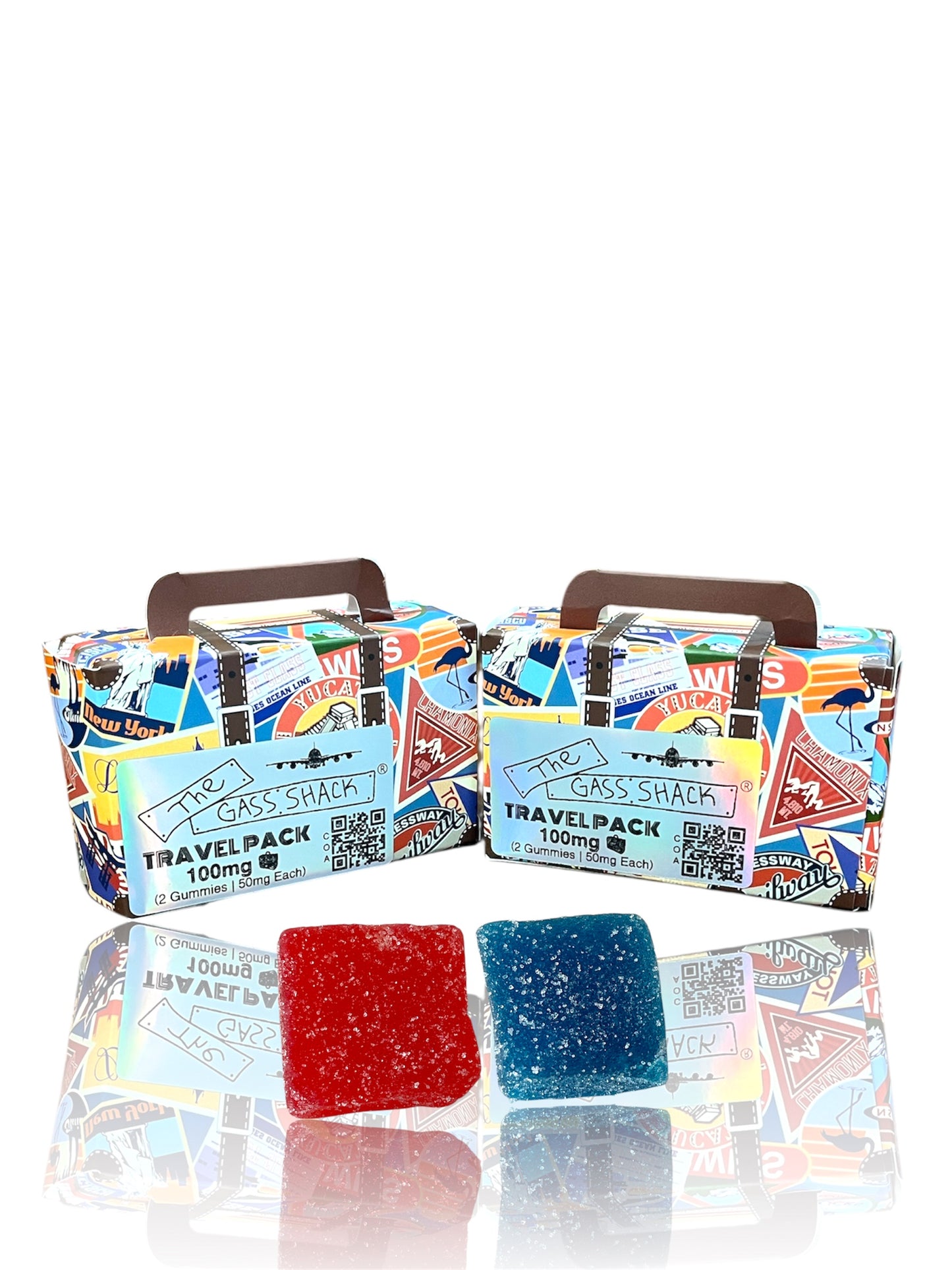 Gass Shack®️ Travel Pack 100mg (2 Gummies | 50mg Each)