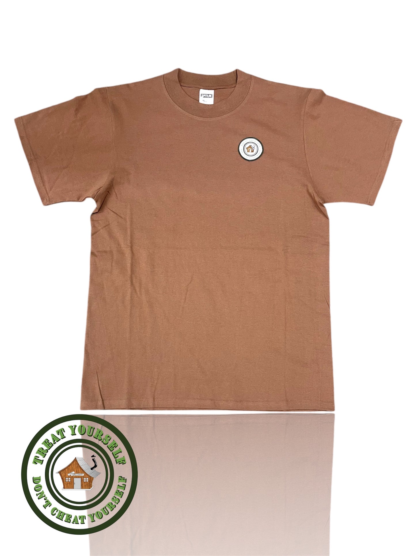 Gass Shack®️ Classic Tee - "Treat Yourself, Don't Cheat Yourself." [Brown]