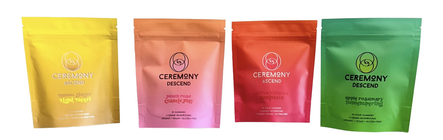 Ceremony ACSEND & DESCEND Mushroom Gummies (4G/Pack-20 Gummies)