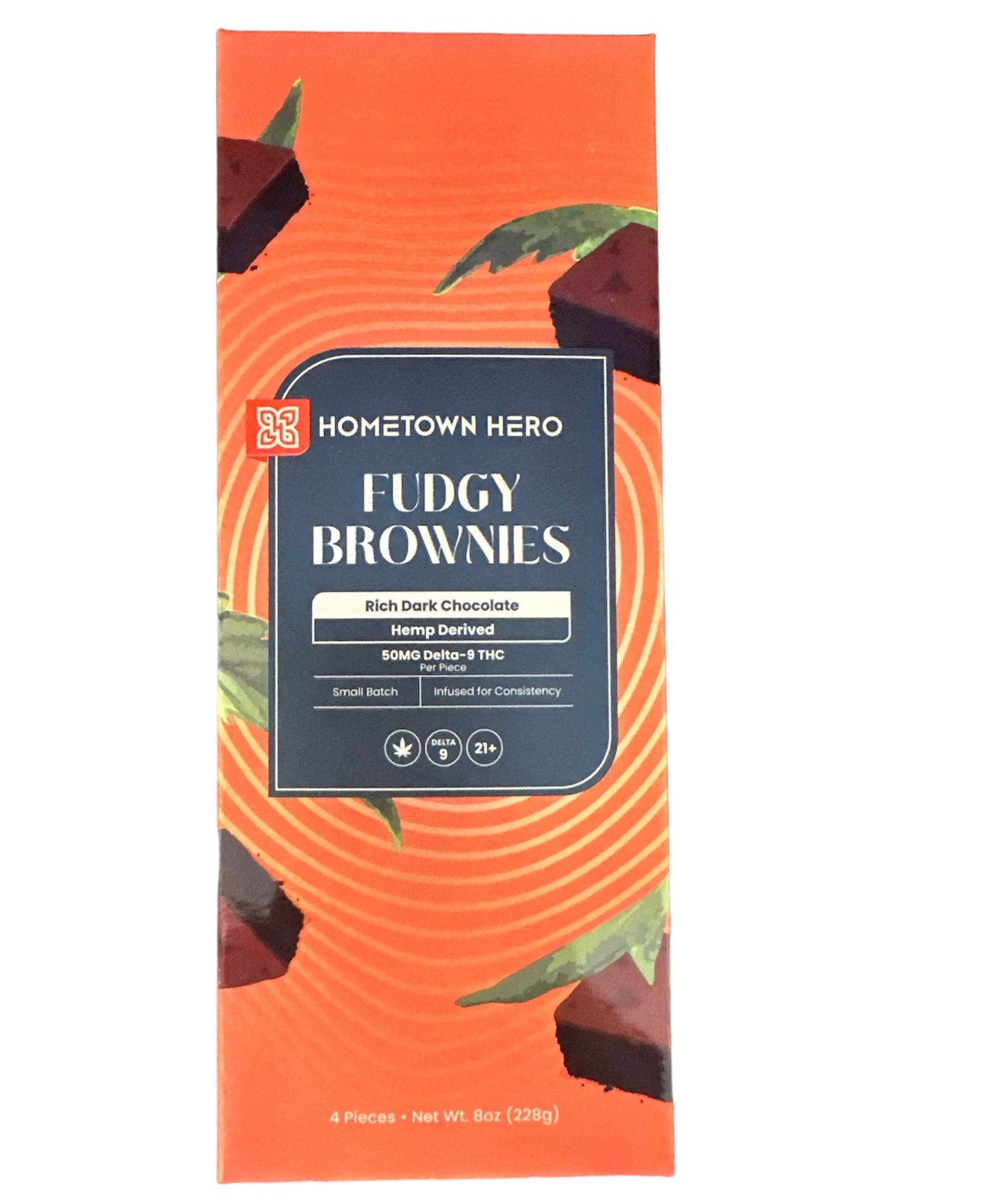 Fudgy Brownies (Rich Dark Chocolate) [200mg - 50mg/Ea]