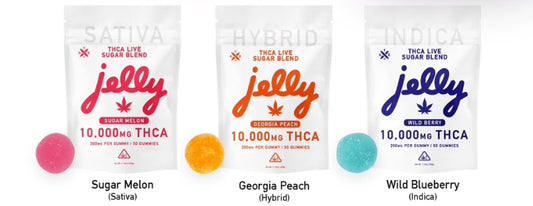 Jelly 10,000mg (50ct- 200mg/Ea) THCa Live Sugar Blend Gummies