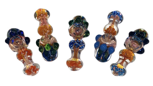 5" Heavy Gold Fumed Pieces