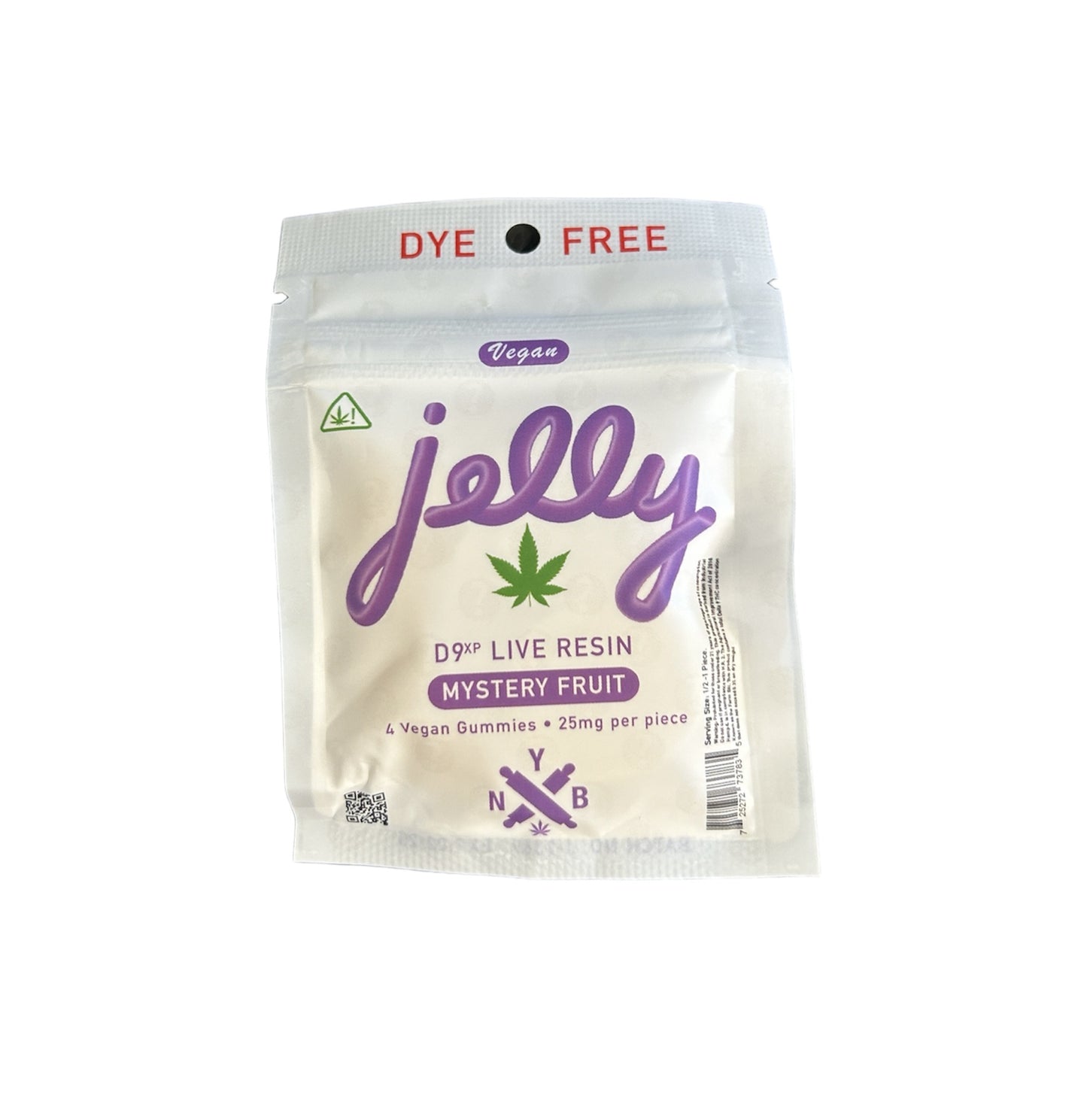 Jelly 100mg THC Gummies (4-Pack) Mystery Fruit